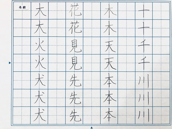 1年生で習う漢字練習　オプションあり 2枚目の画像