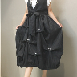 【受注生産】フレンチリネン＊ジャンパースカート 3枚目の画像