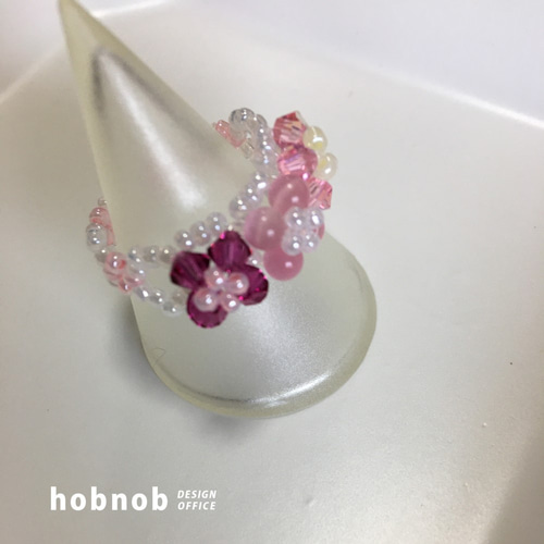 ビーズリング 指輪 haruka 春花 指輪・リング hobnob 通販