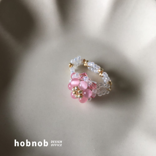 ビーズリング 指輪 sakura 桜 指輪・リング hobnob 通販 9321245