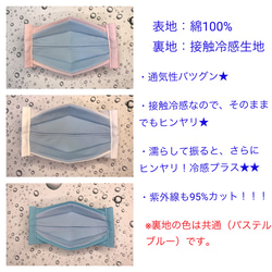 【ウォーターマスク】夏限定⭐︎ヒンヤリ　大臣風ウォーターマスク　1枚　西村大臣風マスク　舟形マスク　大臣マスク 2枚目の画像