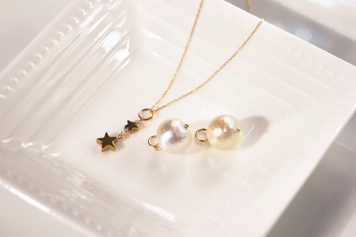 18k コットンパール☆ネックレス