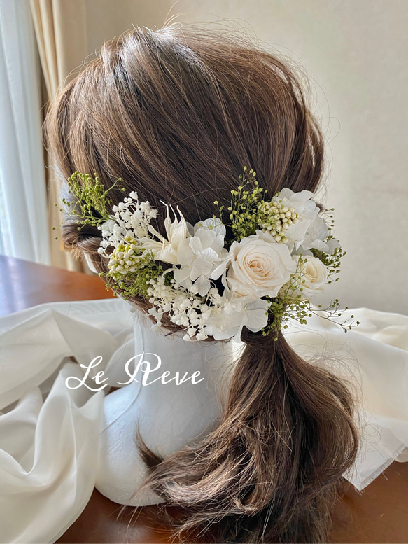 本物花 プリザーブドフラワー 薔薇 ヘアアクセ 成人式 髪飾り 送料無料 髪飾り 花 プリザーブドフラワー セット 一輪パーツ ヘッド