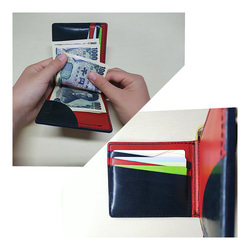 マネークリップ    バイカラー  シンプル財布 9枚目の画像