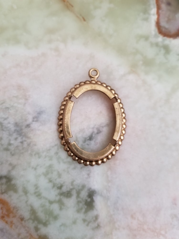 台座 セッティング 25×18㎜用 真鍮 その他素材 Perles de fleurs 通販