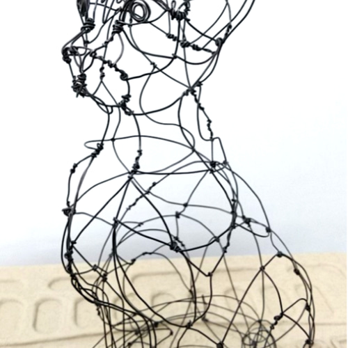 ワイヤーアート ネコ 立体・オブジェ YAN 通販 11456785｜Creema