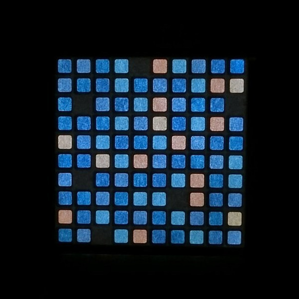 【受注製作】テーブルライト　Square aggregate -Blue- 　■□基本送料無料□■ 3枚目の画像