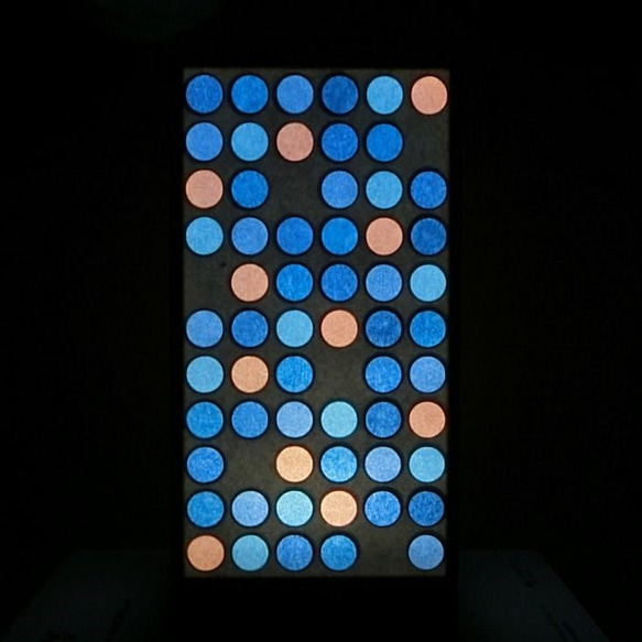 【受注製作】テーブルライト　Circle aggregate -Blue- 　■□基本送料無料□■ 2枚目の画像