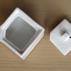 角型醤油差し・ミニ　狭口　ミルクポット　モノトーン　おうちカフェ 6枚目の画像