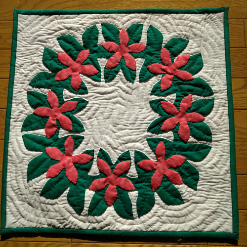 ハワイアンキルト クリスマスタペストリー タペストリー・壁掛け