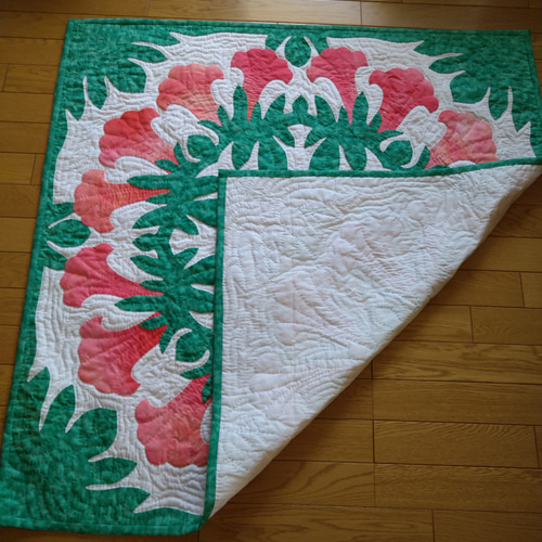 ハワイアンキルトタペストリー タペストリー・壁掛け ししまる