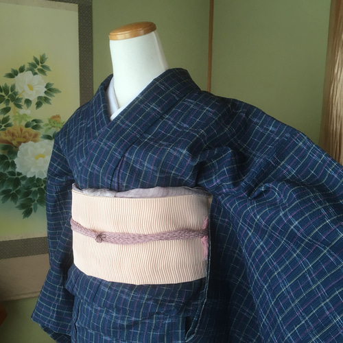 【爆売りセール開催中！】 正藍染阿波しじら織の本格浴衣 無形文化財 夏着物 tami 着物 着物・浴衣