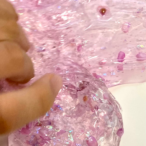 ハンドメイド スライム purple stones おもちゃ・人形 ORANGE
