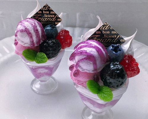 フェイクスイーツ　9個　アイスクリーム　パフェセット 抹茶パフェアイスバー5種 5本セット – AOYAMA GIFT SALON