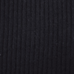 ウール混 リブ織ニット/つば広ルーズキャスケット(ゆったり)◆濃紺 4枚目の画像