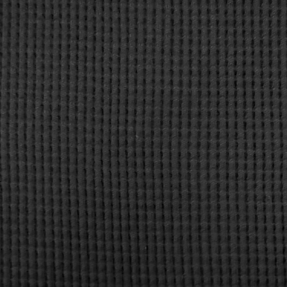 ワッフル織コットンニット／ルーズワッチキャップ(ゆったり)◆ブラック　◇長いシーズン着用(秋～春にお薦め)◇ 4枚目の画像