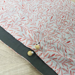 オレンジの草　Bento cloth 'n' bag ～紐を引っ張るとお弁当袋になるランチクロス～ 4枚目の画像