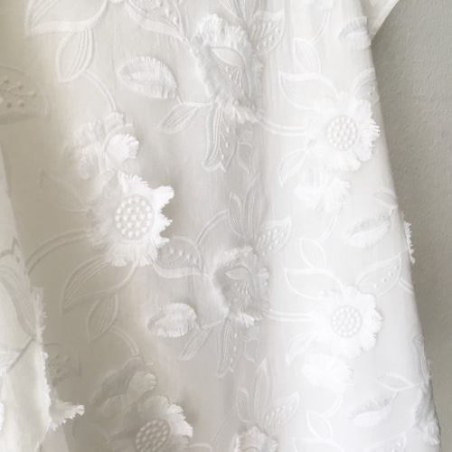フランス製立体お刺繍ブラウス ブラウス Atelier Ïto 通販 フランス製立体お刺繍ブラウス ブラウス Atelier Ïto 通販