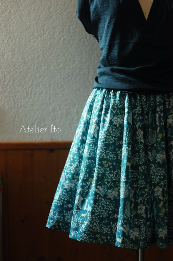 Liberty:yoshie チュチュみたいなギャザースカート 2枚目の画像