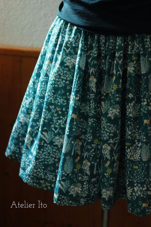 Liberty:yoshie チュチュみたいなギャザースカート 3枚目の画像