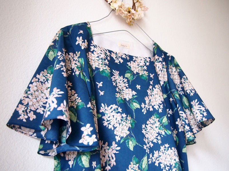 Liberty: Lilac　華奢見えフリルブラウス