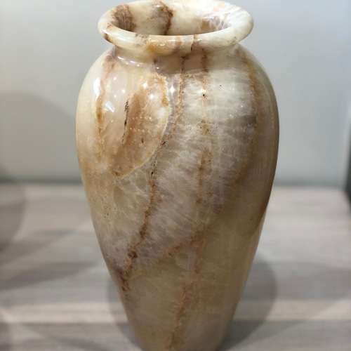 大理石の花瓶 大理石花瓶 つぼ 花台 山口県秋吉台