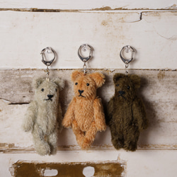 国内作家 アンティーク風テディベア ぬいぐるみ ぴーなつふぁく