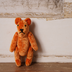 国内作家 アンティーク風テディベア ぬいぐるみ ぴーなつふぁくとりー