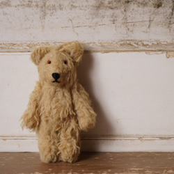 国内作家 アンティーク風テディベア ぬいぐるみ ぴーなつふぁく