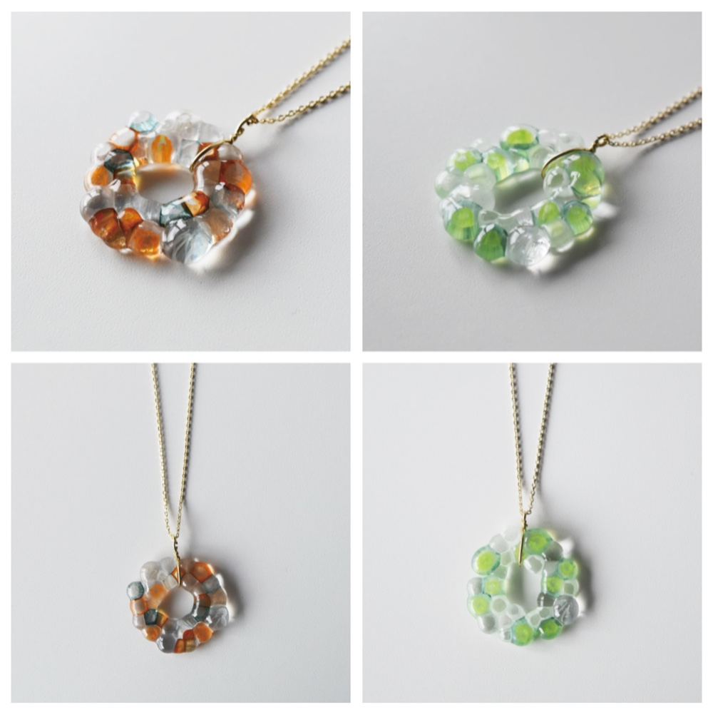 福袋 glass flower necklace 数量限定1点