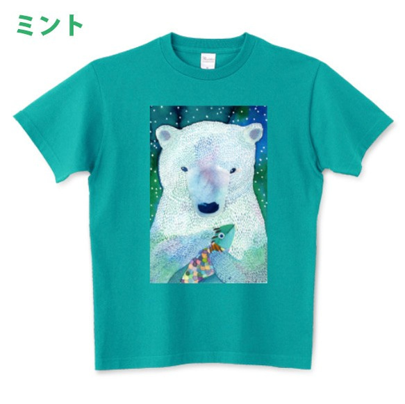 シロクマ先輩 Tシャツ【男女兼用タイプ】 4枚目の画像