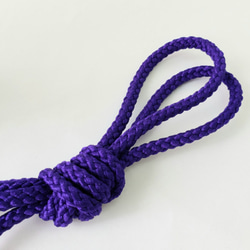 ポリエステルコード（江戸打ち紐）中太 紫巾4㎜×10m 1枚目の画像