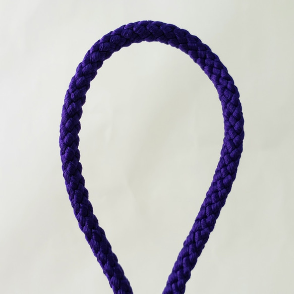 ポリエステルコード（江戸打ち紐）中太 紫巾4㎜×10m 2枚目の画像