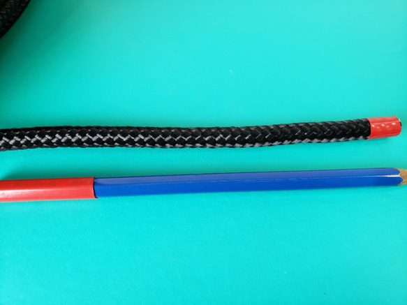 ポリエステルF16打ロープ黒8㎜100m巻き 3枚目の画像