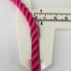 ツイストコード ローズピンク巾6㎜×10m 3枚目の画像