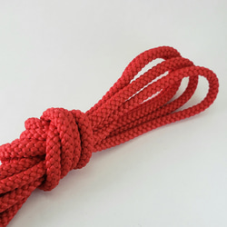 ポリエステルコード（江戸打ち紐）太 赤巾5㎜×20m 1枚目の画像