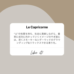 Le Capricorne 12星座ソイワックスアロマキャンドル 3枚目の画像