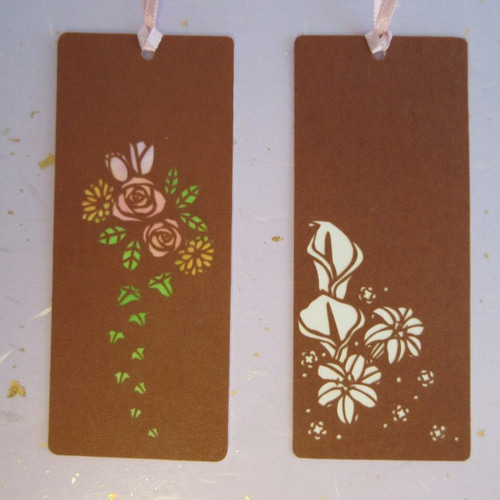 切り絵しおり 花はなセット しおり・ブックマーク mimiねこ 通販