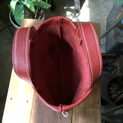 【受注生産】ミニトートバッグ（赤茶） 2枚目の画像