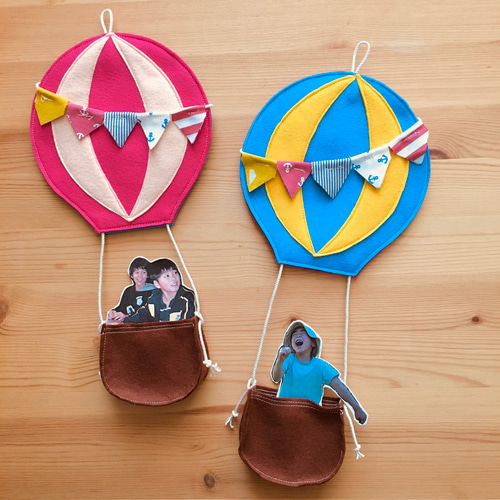 フェルトの壁飾り 気球 タペストリー・壁掛け Kenty's Farm 通販