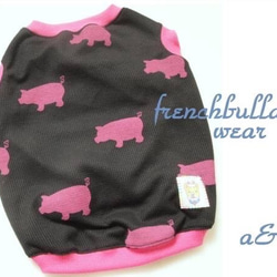 新狗服裝訂單★豬的坦克黑色法國鬥牛犬的狗衣服Fureburupagu 第1張的照片