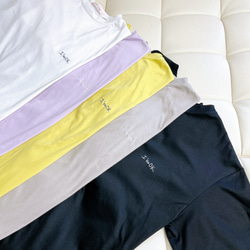BIGTシャツ 汗染み軽減 & 接触冷感 コットン100% 日本製 全5色 ビッグシルエット (イエロー) 9枚目の画像