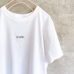 【送料無料】数量限定 ワンポイント 刺繍Tシャツ サラッと汗を吸収 綿100% シンプルだけどオシャレT 1枚目の画像