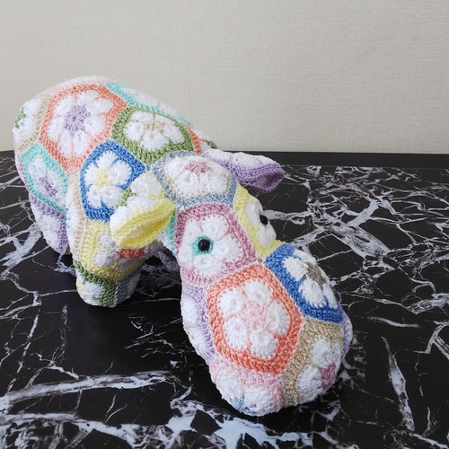 アフリカンフラワーカバ3号春夏糸 あみぐるみ リンベル 通販 9731067