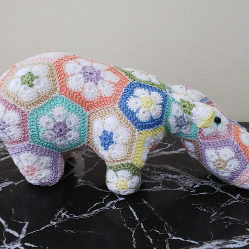 アフリカンフラワーカバ3号春夏糸 あみぐるみ リンベル 通販 9731067