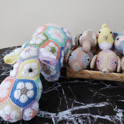 アフリカンフラワーカバ3号春夏糸 あみぐるみ リンベル 通販 9731067