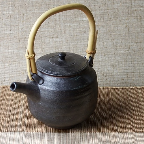 黒窯変釉茶入 仕覆 箱入 美品 912 1016094502_670f0c8e1dda2.jpg