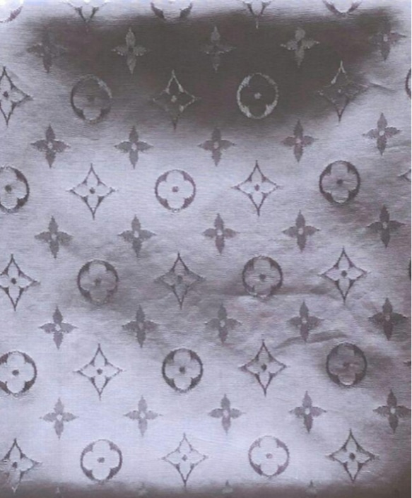 高級感たっぷり✨ モノグラム柄  ワイヤー入り プリーツマスク  ダブルガーゼ 女性用 レース 4枚目の画像