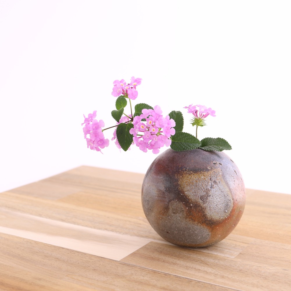 焼物　陶芸　銅製　花瓶　一輪挿し　フラワーベース　８点　インテリア　茶道　華道