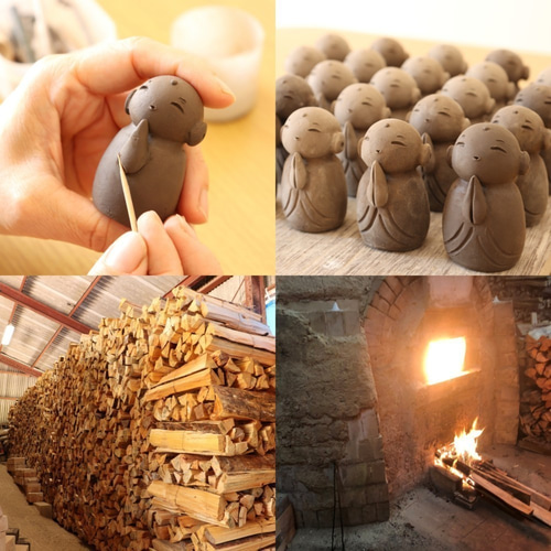 備前焼 鯉のぼり2個セット（中・大サイズ）2個セット【陶器